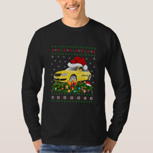 Funny Taxi Driver Xmas Santa Hat Ugly Taxi T-Shirt