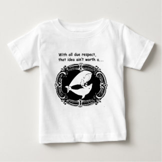 Funny TDN whale and a dolphin getting it on Baby T-Shirt