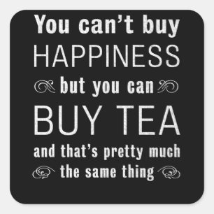 Funny Tea Lover - Gift for teatime Party Square Sticker