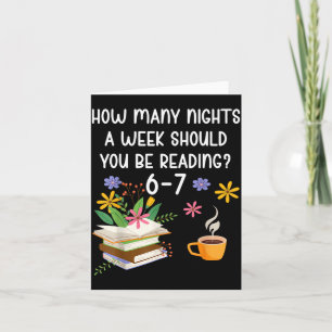 Funny Teacher 67 Six Seven Meme Reading 6-7 Book L Card