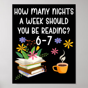 Funny Teacher 67 Six Seven Meme Reading 6-7 Book L Poster