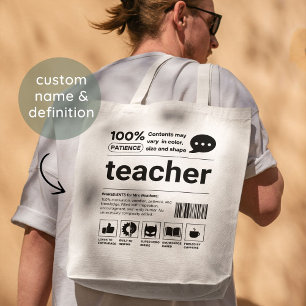 Funny Teacher Appreciation End of Year Gift Tote Bag