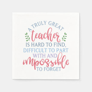 Funny Teacher Appreciation Principal Napkin