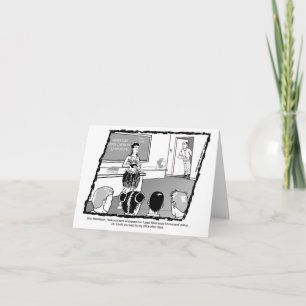 Funny teacher card