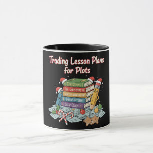 Funny Teacher Christmas Holiday Trading Lesson Mug