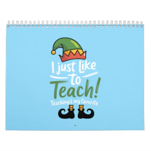 Funny Teacher Christmas Teaching is My Favourite  Calendar