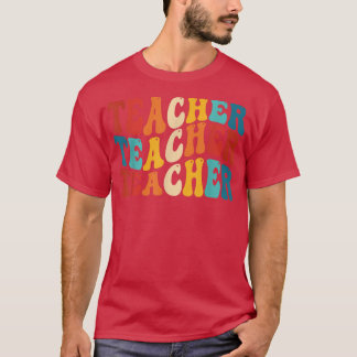 Funny Teacher classroom For Learning Retro Teacher T-Shirt