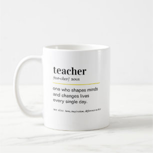 Funny Teacher Definition Gift Coffee Mug