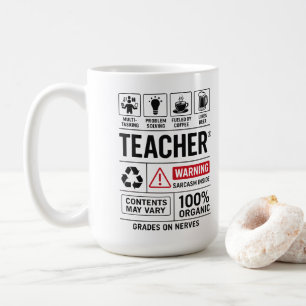 Funny Teacher Definition — Multi-Tasking Coffee Mug