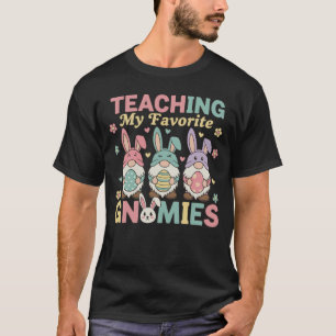 Funny Teacher Gnome Teaching My Favourite Gnomies  T-Shirt