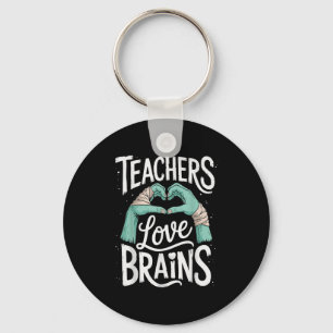 Funny Teacher Halloween Shirt Women Men Teachers L Key Ring