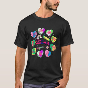 Funny Teacher Happy Valentines Day Conversation He T-Shirt