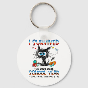 Funny Teacher I Survived Last Day Of The School Ye Key Ring