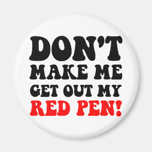 Funny teacher magnet