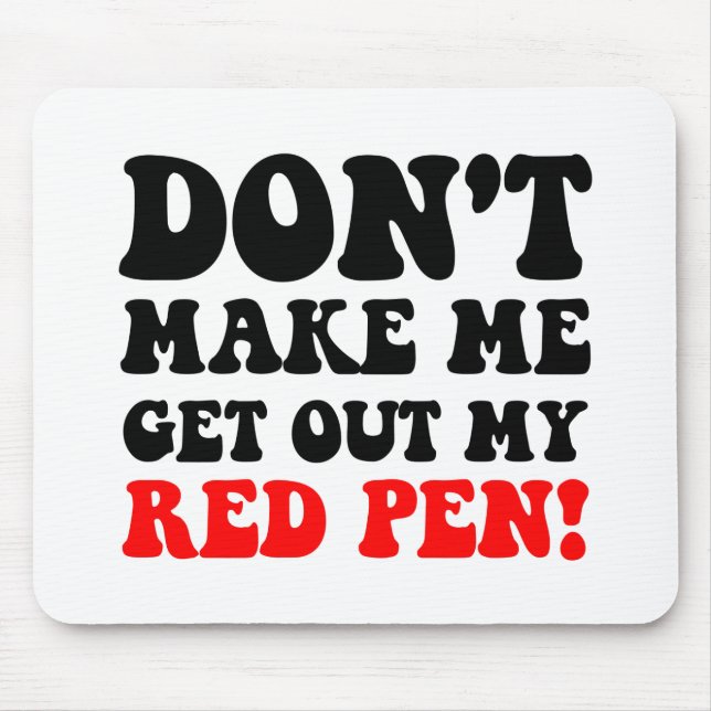 Funny teacher mouse mat (Front)