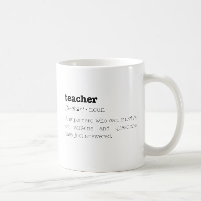Funny Teacher Mug Definition Mug (Right)