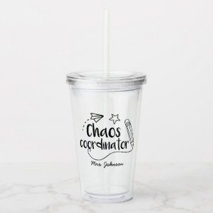 Funny Teacher Personalised Acrylic Tumbler