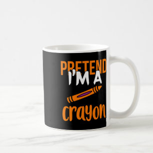 Funny Teacher Pretend I'm A Crayon Halloween Gift Coffee Mug