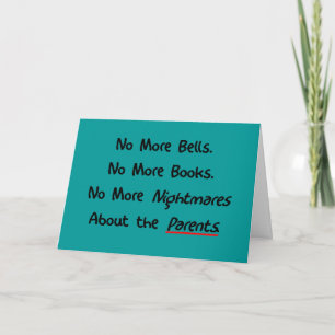 Funny Teacher Retirement Gifts Card