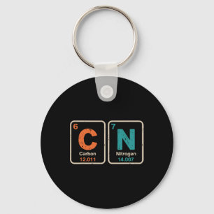 Funny Teacher Science Periodic Table Retro 67 Meme Key Ring