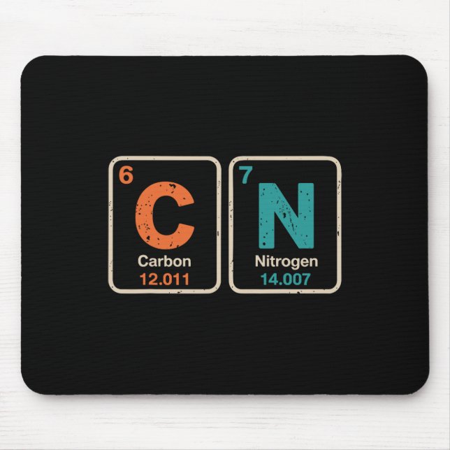 Funny Teacher Science Periodic Table Retro 67 Meme Mouse Mat (Front)