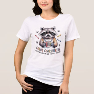 Funny Teacher Shirt Chaos Coordinator Gift for Wom