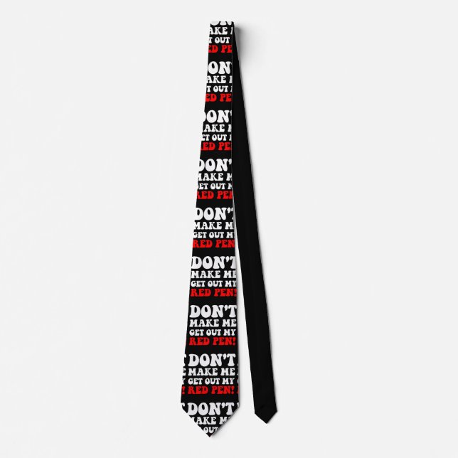 funny teacher tie (Front)