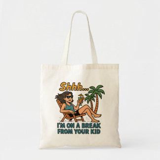 Funny Teacher Vacation Tote Bag