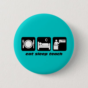 Funny teachers 6 cm round badge