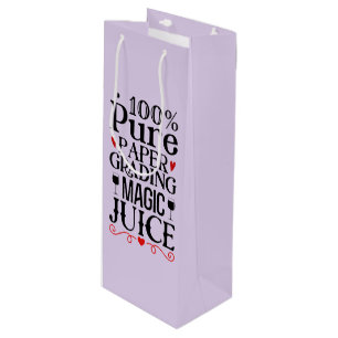 Funny Teachers magic grading juice Wine Gift Bag