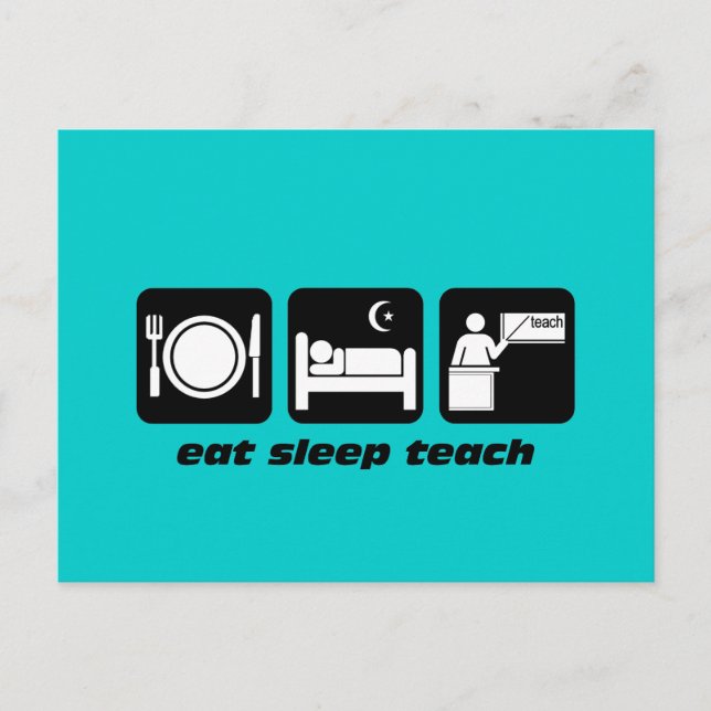 Funny teachers postcard (Front)