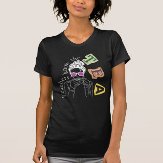 Funny Teachers Quote - Teachers Know The Tea T-Shirt