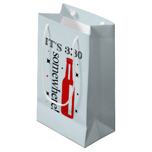 Funny Teachers word art  Small Gift Bag