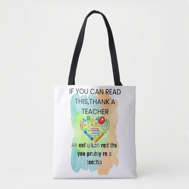 Funny Teaching Tote Gift For Teachers (Front)