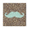Funny Teal Green Bling Moustache And Animal Print