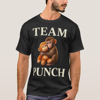Funny Team Punch Cute Monkey Sarcastic Meme T-Shirt