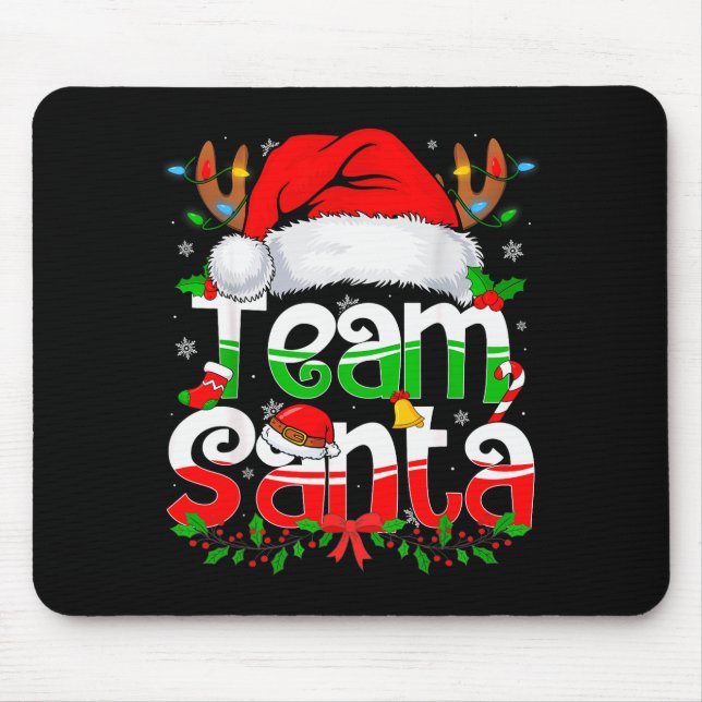 Funny Team Santa Claus Christmas Family Matching P Mouse Mat (Front)