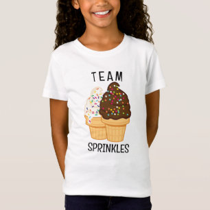 Funny Team Sprinkles Ice Cream Kids T-Shirt Design