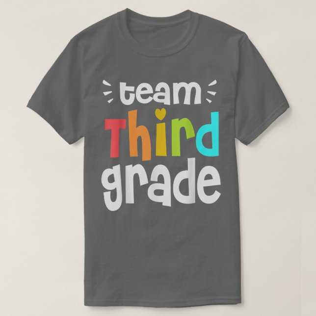Funny Team Third Grade 3rd Grade Back To School T- T-Shirt (Design Front)