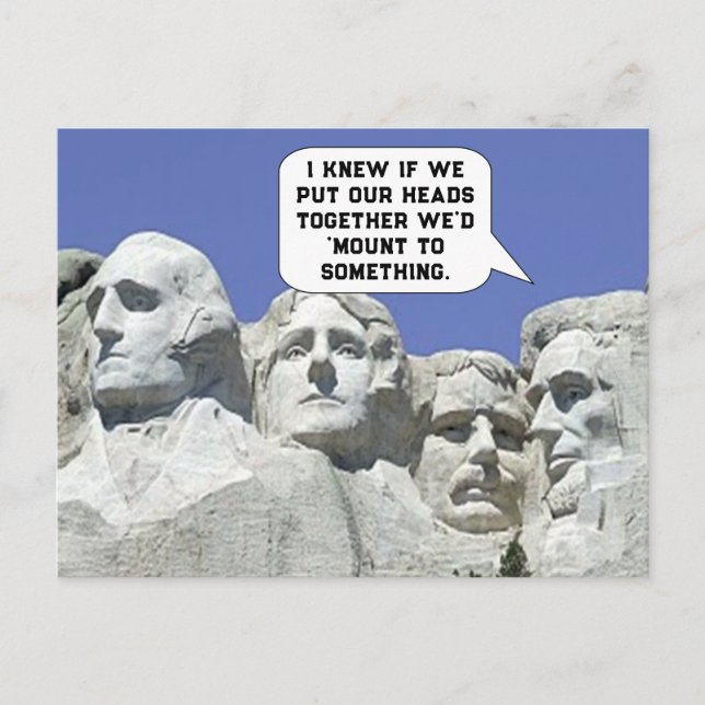Funny Teamwork Postcard (Front)