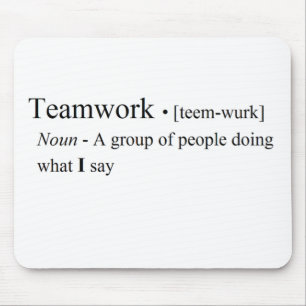 Funny Teamwork Products Mouse Mat