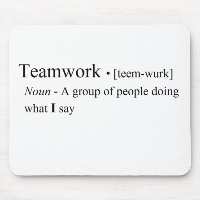 Funny Teamwork Products Mouse Mat (Front)