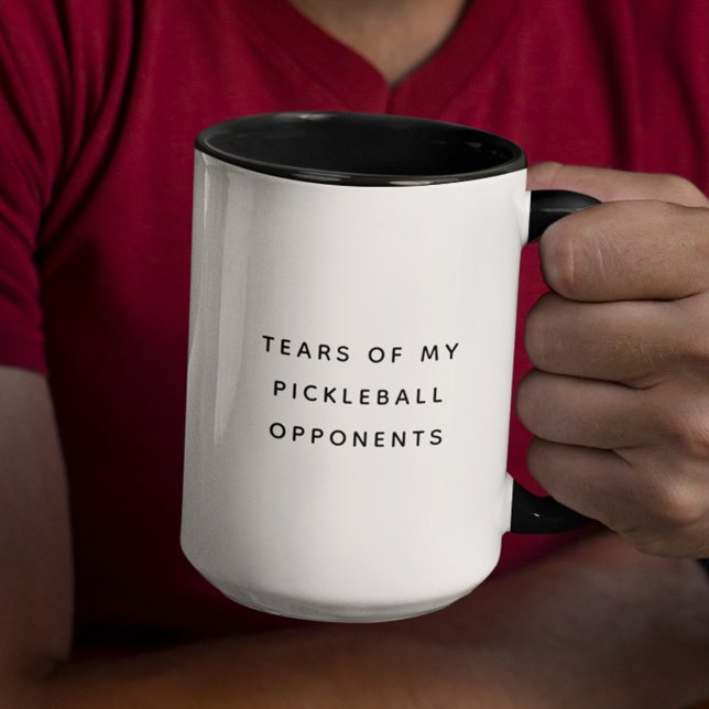 Funny Tears of my Pickleball Opponents Typography Mug (Creator Uploaded)