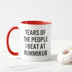 Funny Tears of The People I Beat at Rummikub Game Mug