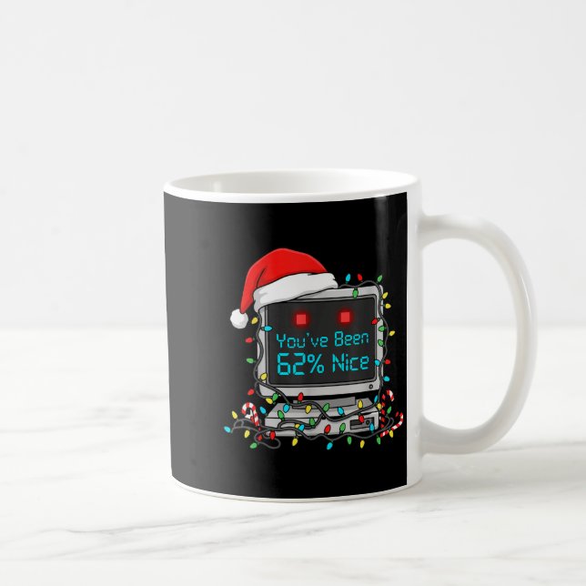 Funny Tech Christmas Geek Ai Holiday Humor Nerd Sh Coffee Mug (Right)