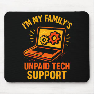 Funny Tech Guy Suprt Computer Geek Nerd Engineer G Mouse Mat