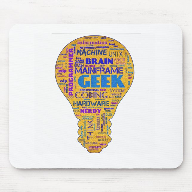 Funny Tech Humour Geek - Coders Gift Mouse Mat (Front)