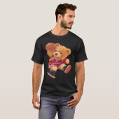 Funny Teddy Bear Basketball Slam Dunk Sport Cute C T-Shirt (Front Full)