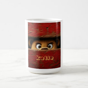 Funny teddy bear coffee mug