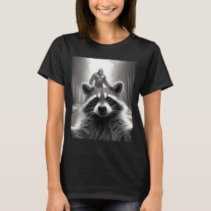 Funny Tee Ed Raccoon Selfie Bigfoot Gift Mens Wome